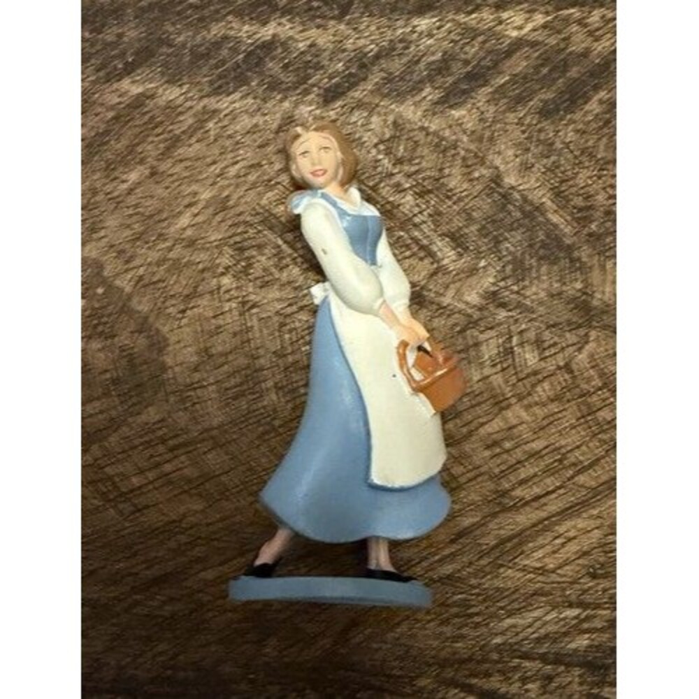 Disney Princess Belle Blue Dress Beauty The Beast 3in Figure Cake Topper